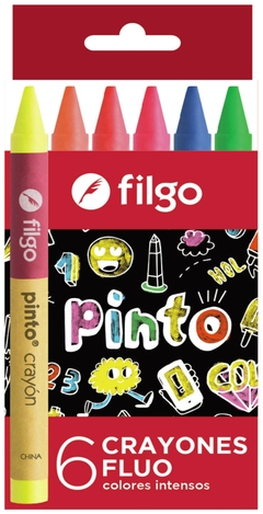 Crayones Filgo Fluo x6