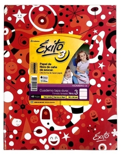 CUADERNO ÉXITO FANTASÍA N°3 TAPAS DURAS 48 HOJAS RAYADO -100940