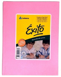 CUADERNO ÉXITO FORRADO 16 cm x 21 cm TAPAS DURAS 48 HOJAS RAYADO en internet