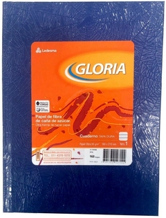 CUADERNO GLORIA ARAÑA AZUL 16 x 21 cm TAPAS DURAS 168 HOJAS RAYADO - comprar online