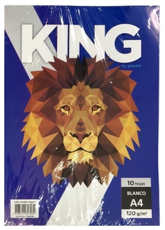 PACK x 10 Hojas PAPEL OBRA KING A4 120g