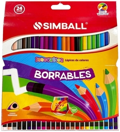 LÁPICES INNOVATION SIMBALL BORRABLES x 24