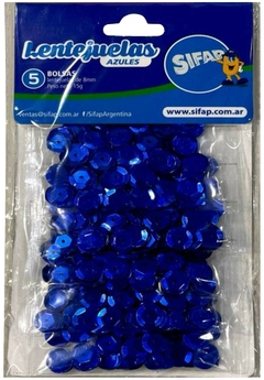LENTEJUELAS SIFAP AZULES x 15 g