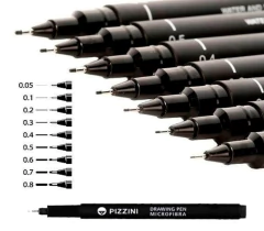 MICROFIBRA ESTILOGRAFO PIZZINI NEGRA - comprar online