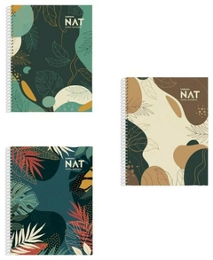 CUADERNO NAT TAPAS DURAS CON ESPIRAL 205 x 270 mm x 80 HOJAS RAYADAS - comprar online