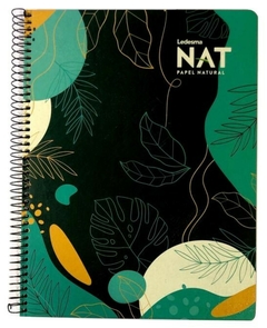 CUADERNO NAT TAPAS DURAS CON ESPIRAL 205 x 270 mm x 80 HOJAS CUADRICULADAS