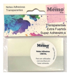 NOTAS ADHESIVAS CRISTAL MEMOFIX 75mm x 45mm x 50h - COD.802