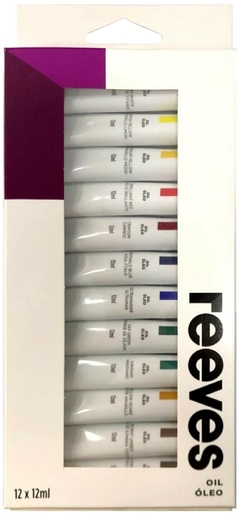 ÓLEO REEVES x 12 colores de 12 ml c/u