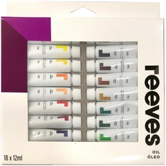 ÓLEO REEVES x 18 colores de 12 ml c/u