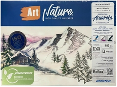 BLOCK PARA DIBUJO PLANTEC 17 x 25 cm LISO 180 g x 20 hojas - Cod.13781
