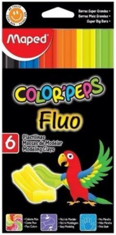 PLASTILINA MAPED COLORPEPS x 6 FLUO - comprar online