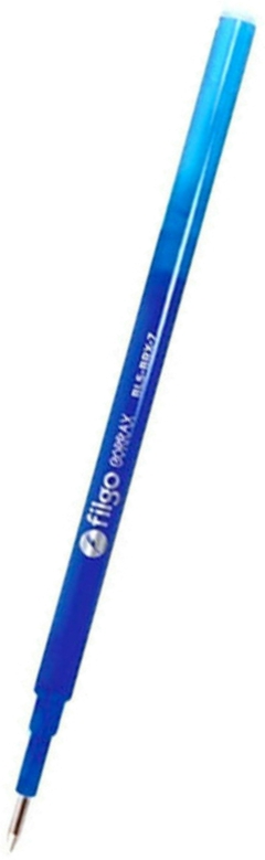 REPUESTO ROLLER GEL TINTA AZUL FILGO BORRAX x 12 u