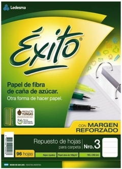 REPUESTO 96 HOJAS N°3 RAYADAS ÉXITO - comprar online
