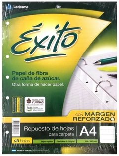 REPUESTO 48 HOJAS RAYADAS A4 ÉXITO