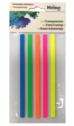 RESALTADORES ADHESIVOS FLUO MEMOFIX 5 x 6 x 125 mm - COD.801A - comprar online