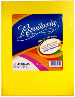 CUADERNO N°3 FORRADO ARAÑA RIVADAVIA x 48 Hojas Rayadas - libreria integral