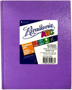 CUADERNO N°3 FORRADO ARAÑA RIVADAVIA x 48 Hojas Rayadas - comprar online