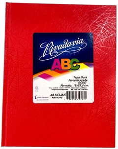 Imagen de CUADERNO N°3 FORRADO ARAÑA RIVADAVIA x 48 Hojas Rayadas