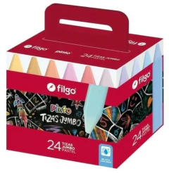 TIZAS JUMBO PASTEL FILGO x 24
