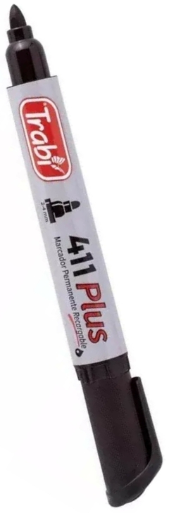 MARCADOR TRABI PERMANENTE RECARGABLE 411 PLUS