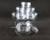 Pote cristal acrílico c/ tampa - loja online
