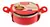 Cacerola Con Asas 24 Cm Fuego Pyrex Teflon Antiadherente Color Rojo - Picles Distribuidora