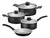 Batería De Cocina Tramontina Turim Con 7 Piezas Negro