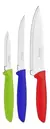 Set Juego De Cuchillos Plenus Tramontina Acero Inoxidab 3pz