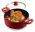 Cacerola Con Asas 24 Cm Fuego Pyrex Teflon Antiadherente Color Rojo - comprar online