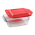 Fuente cuadrada con tapa Basics 1,9 L Pyrex - comprar online