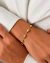Pulseira Folheado a Ouro 18K Elos Esculpidos