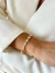 Bracelete Zircônias Cristais Cravejado Folheado a Ouro 18K na internet