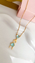COL9659 - COLAR VENEZIANA CORAÇÃO ZIRCÔNIA 1 MENINO - FOLHEADO A OURO