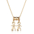 COL9692 - COLAR VENEZIANA 2 JOGADORES - FOLHEADO A OURO - comprar online