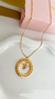 COL9686 - COLAR VENEZIANA ''AMO MINHA FILHA'' 1 MENINA - FOLHEADO A OURO