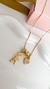 COL9682 - COLAR VENEZIANA 1 JOGADOR - FOLHEADO A OURO