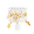 PU91096 - MIX COM 5 PULSEIRAS SUMMER GRUMET TRANSPARENTE - FOLHEADO A OURO - comprar online