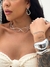 PUL9965 - BRACELETE ONDULADO LISO - FOLHEADO A PRATA 925 na internet