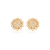 BR91595 - BRINCO FLOR CRAVEJADA - FOLHEADO A OURO