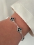 PU91361 - PULSEIRA INSPIRAÇÃO VG PRETO - FOLHEADO A PRATA 925