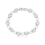 PUL9936 - PULSEIRA GOTAS CRAVEJADAS - FOLHEADO A PRATA 925 - comprar online