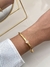 PUL9851 - BRACELETE LOVE COM CRISTAL - FOLHEADO A OURO