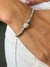 PU91235 - PULSEIRA DE BERLOQUE CORAÇÃO CRAVEJADO - FOLHEADO A PRATA 925