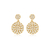 BR91721 - BRINCO MEDALHINHA CRAVEJADA - FOLHEADO A OURO - comprar online