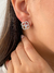 BR91726 - BRINCO FLORZINHA CRAVEJADA COM ZIRCÔNIA - FOLHEADO A PRATA 925