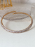 COL9878 - COLAR ARO COM PEDRA FUSION CRISTAL - FOLHEADO A OURO