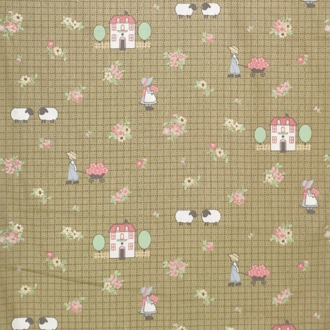 Tecido Tricoline Fernando Maluhy Verde (MV024C04) - 0,5m x 1,50m