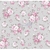 Tecido Tricoline Floral Magnolia Cor Cinza com Rosa Caldeira - 0,5m x 1,50m - comprar online