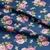 Tecido Tricoline Floral Jasmine Cor Azul Safira Caldeira - 0,5m x 1,50m - comprar online