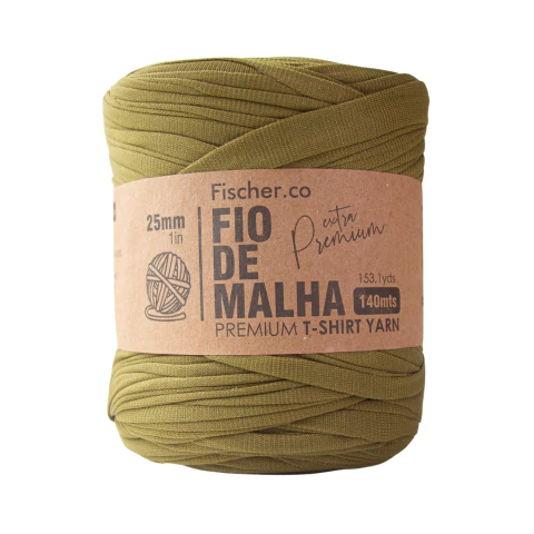 Fio de Malha Extra Premium Fischer 25mm Musgo - 65 - comprar online
